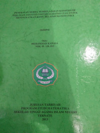 PENERAPAN MODEL PEMBELAJARAN KOOPERATIF TIPE TEAM ASSISTED INDUVIDUALIZATION (TAI) UNTUK MENINGKATKAN HASIL PEMBELAJARAN MATEMATIKA