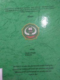 EFEKTIVITAS PENERAPAN METODE IQRA UNTUK MENINGKATKAN KEMAMPUAN BACA TULIS AL-QUR'AN SISWA KELAS X SMA NEGERI 9 KOTA TIDORE KEPULAUAN