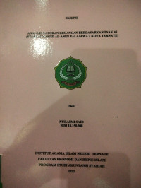 ANALISIS LAPORAN KEUANGAN BERDASARKAN PSAK 45 (STUDI DI MASJID AL-AMIN FALAJAWA 2 KOTA TERNATE)