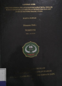 ANALISIS KINERJA PEGAWAI KANTOR SAMSAT KOTA TERNATE BADAN PENGELOLAAN KEUANGAN PENDAPATAN DAN ASET DAERAH PROVINSI MALUKU UTARA