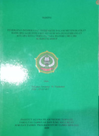 SISTEM PELAYANAN CUSTOMERER SERVICE DALAM MENINGKATKAN KINERJA PADA PT.BPRS BAHARI BERKESAN KOTA TERNATE