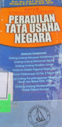 KITAB UNDANG-UNDANG PERADILAN TATA USAHA NEGARA