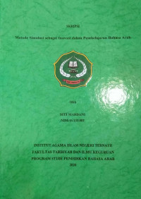 METODE SIMULASI SEBAGAI INOVASI DALAM PEMBELAJARAN BAHASA ARAB