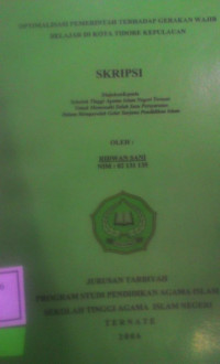 OPTIMALISASI PEMERINTAH TERHADAP GERAKAN WAJIB BELAJAR DI KOTA TIDORE KEPULAUAN