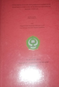 STUDI KRITIS TENTANG PENGEMBANGAN KOMPETENSI PROFESIONALISME GURU DI MADRASAH TSANAWIYAH NEGERI 1 TERNATE