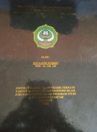 PERAN PENGETAHUAN DALAM MENABUNG PADA BANK SYARI'AH (STUDI PADA PEDAGANG PASAR BARITO BAHARI BERKESAN KOTA TERNATE)