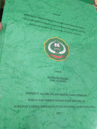 HUBUNGAN TINGKAT BELAJAR TERHADAP HASIL BELAJAR SISWA PADA MATERI MATRIKS DI MADRASA ALIYAH SUASTAAL-KARIMAH KECAMATAN GALELA BARAT.