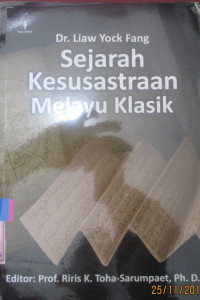 SEJARAH KESUSASTRAAN MELAYU KLASIK