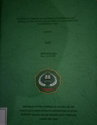 PENDIDIKAN AKHLAK DALAM MENGATASI KENAKALAN REMAJA DI DESA DAMA LOLODA KEPULAUAN KABUPATEN HALMAHERA UTARA