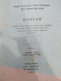 FUNGSI ORANG TUA DALAM PEMBINAAN JIWA AGAMA BAGI ANAK