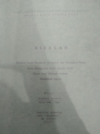 FAKTOR-FAKTOR PENYEBAB MUNDURNYA MADRASAH SANAWIYAH SWASTA WEDA DI DESA WEDA