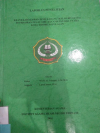 KEANEKARAGAMAN JENIS KARANG (KELAS BIVAL VIA) DI PERAIRAN PULAU SIBU KECAMATAN OBA UTARA KOTA TIDORE KEPULAUAN