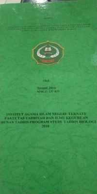 ANALISIS KEMAMPUAN LITERASI SAINS PADA ASPEK KOGNITIF PADA MATERI PENCEMARAN LINGKUNGAN DI SMP PRATAMA MOISO KABUPATEN HALMAHERA BARAT