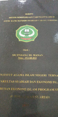 SISTEM PENGELOLAAN TABUNGAN MABRUR STUDI BANK MANDIRI SYARIAH CABANG TERNATE