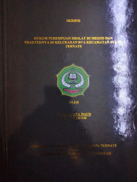 HUKUM PEREMPUAN SHOLAT DI MESJID DAN PRAKTEKNYA DI KELURAHAN RUA KECAMATAN PULAU TERNATE