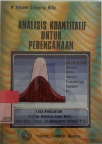 ANALISIS KUANTITATIF UNTUK PERENCANAAN