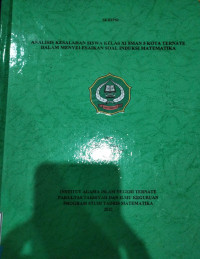 ANALISIS KESALAHAN SISWA XI SMAN 5 KOTA TERNATE DALAM MENYELESAIKAN SOAL INDUKSI MATEMATIKA