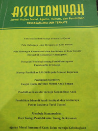 ASSULTANIYAH: Jurnal Kajian Sosial, Agama dan Pendidikan