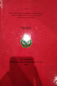 DUALISME PENERAPAN KURIKLUM (KTSP DAN K13) TERHADAP MATA PELAJARAN PAI DI MADRASAH ALIYAH BABANG