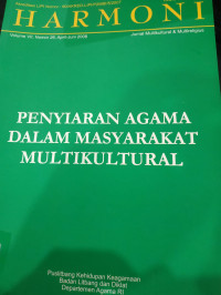 HARMONI: Jurnal Multikultural & Multireligius