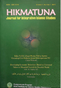 HIKMATUNA: Journal for Integrative Islamic Studises