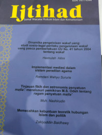 IJTIHAD: Jurnal Wacana Hukum Islam dan Kemanusiaan