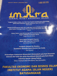 IMARA: Jurnal Riset Ekonomi Islam