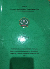 IMPLEMENTASI PENDIDIKAN KRAKTER RELIGIUS DI MTs PENGEMBANGAN KULABA