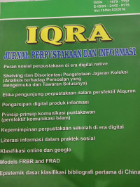 IQRA: Jurnal Perpustakaan dan Infromasi