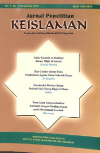 JURNAL PENELITIAN KEISLAMAN