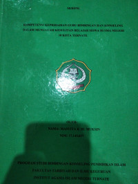 KOMPETENSI KEPRIBADIAN GURU BIMBINGAN DAN KONSELING DALAM MENGATASI KESULITAN BRLAJAR SISWA DI SMA NEGERI 10 KOTA TERNATE