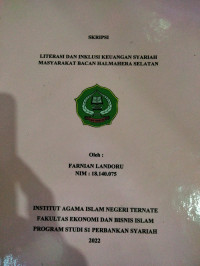 LITERASI DAN INKLUSI KEAUNGAN SYARIAH MASYARAKAT BACAN HALMAHERA SELATAN