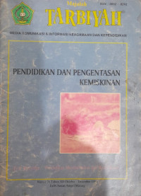 MAJALAH TARBIYAH: Pendidikan dan Pengentasan Kemiskinan