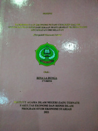 PEMBERDAYAAN EKONOMI PETANI CENGKEH DALAM MENINGKATKAN KESEJAHTERAAN MASYARAKAT DI DESA MANO KECAMATAN OBI SELATAN (PERSPEKTIF EKONOMI ISLAM)