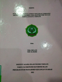 PENGARUH KUALITAS LAPORAN KEUANGAN TERHADAP AKUNTABILITAS KINERJA PADA KANTOR UPBU SULTAN BABULLAH TERNATE