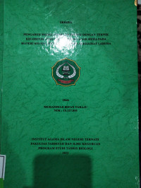 PENGARUH MODEL PROBLEM POSING DENGAN TEKNIK KELOMPOK TERHADAP HASIL BELAJAR SISWA PADA MATERI SISTEM IMUN KELAS XI SMA ALKHAIRAT LABUHA