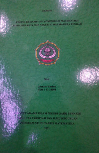 PROFIL KEMAMPUAN KOMUNIKASI MATEMATIKA SISWA KELAS IX NEGERI 23 HALMAHERA TENGAH