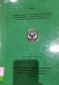 PROKRASTINASI AKADEMIK MAHASISWA SEMESTER AKHIR PROGRAM STUDI BKPI DAN PROGRAM STUDI PAI FAKULTAS TARBIYAH DAN ILMU KEGURUAN IAIN KOTA TERNATE