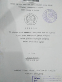 STUDI TENTANG PENGARUH PENDIDIKAN AGAMA ISLAM TERHADAP PERKEMBANGAN SISWA SLTP NEGERI 3 SANAN