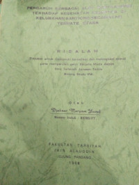 PENGARUH BERBAGAI ALAT KONTRASEPSI TERHADAP KESEHATAN AKSEPTOR  DI KELURAHAN SANTIONG KECAMATAN TERNATE UTARA