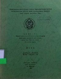 PANDANGAN MASYARAKAT GEMIA TERHADAP SUKU SIAPAN DI KECAMATAN PATANI/GEBE HALMAHERA TENGAH