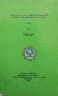 PENERAPAN NILAI-NILAI PENDIDIKAN ISLAM DALAM MENGHADAPI MASA MONOPAUSE