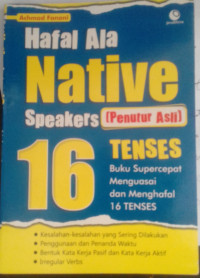 Hafal ala Native Speakers 16 tenses