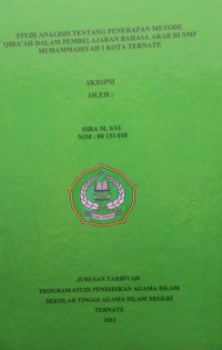 STUDI ANALISIS TENTANG PENERAPAN METODE QIRA'AH DALAM PEMBELAJARAN BAHASA ARAB DI SMP MUHAMMADIYAH 1 KOTA TERNATE