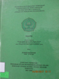 PENDEKATAN PSIKOLOGI TERHADAP KARAKTERISTIK SISWA NEGATIF DI SMK NEGERI 2 TERNATE ( Tinjauan Psikologi Pendidikan