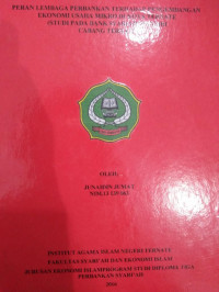 peran lembaga perbankan terhadap pengembangan ekonomi bank syariah mandiri cabang ternate