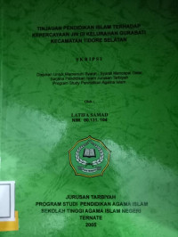 TINJAUAN PENDIDIKAN ISLAM TERHADAP KEPERCAYAAN DI KELURAHAN GURABATI KECAMATAN TIDORE SELATAN