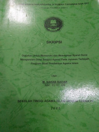 PEMBINAAN NARAPIDANA DI RUMAH TAHANAN SOA-SI0(TINJAUAN PENDIDIKAN ISLAM)