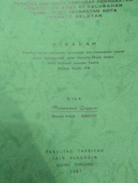 PERANAN POSYANDU TERHADAP PENINGKATAN KESEHATAN ANAK DI KELURAHAN TANAH TINGGI KECAMATAN KOTA TERNATE SELATAN