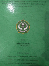 MENGATASI KESULITAN SISWA DALAM MENYELESAIKAN SISTEM PERSAMAAN LINEAR DUA VARIABEL MELALUI PEMBEJARAN KOOPERATIF TIPE JIGSAW